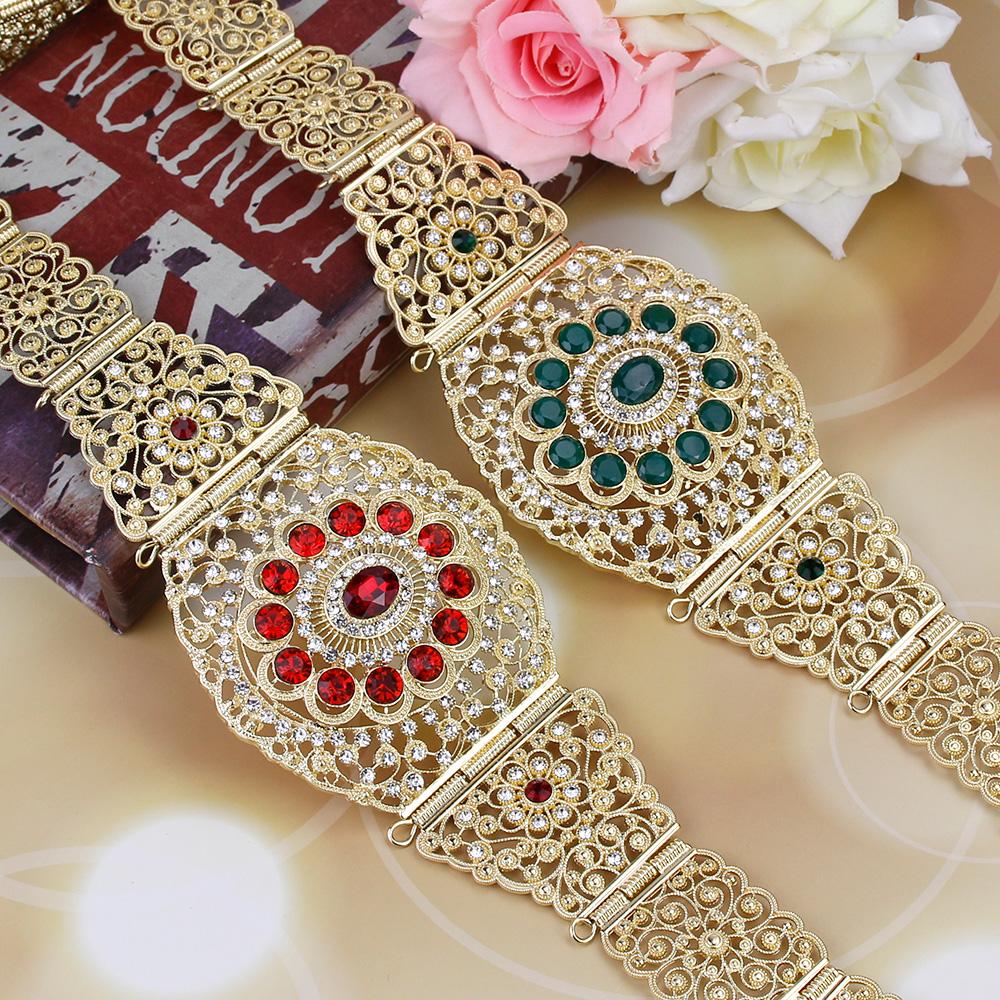 Пояс золотого цвета для свадебного платья, ювелирные изделия, круглая кристальная полая цепочка на живот