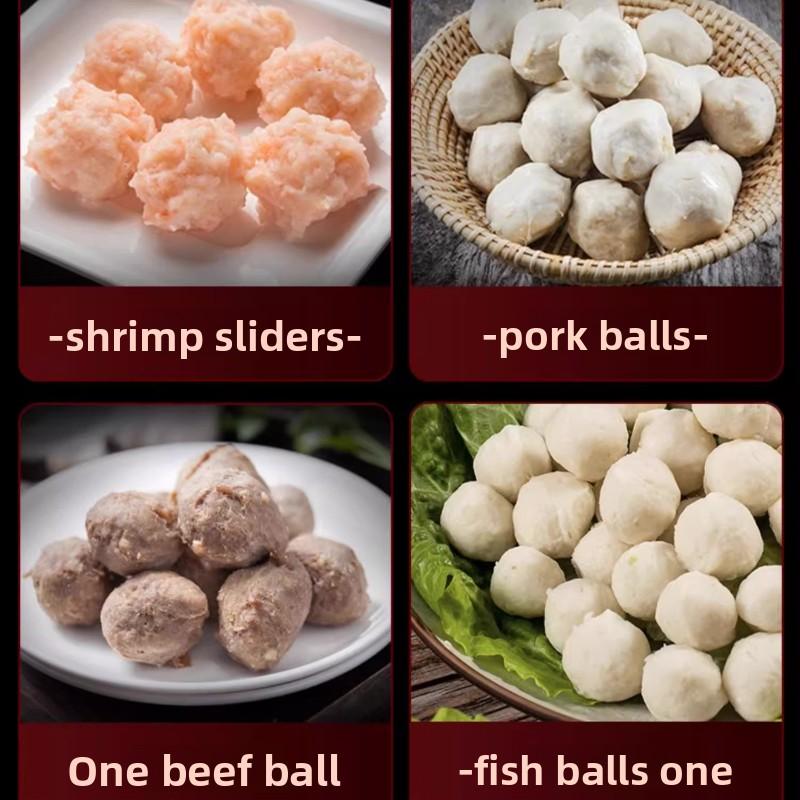 Набор для приготовления фрикаделек с антипригарным покрытием Easy-Release - Ручная ложка для фрикаделек для легкого приготовления рыбных шариков - Идеальный кухонный инструмент для домашней готовки