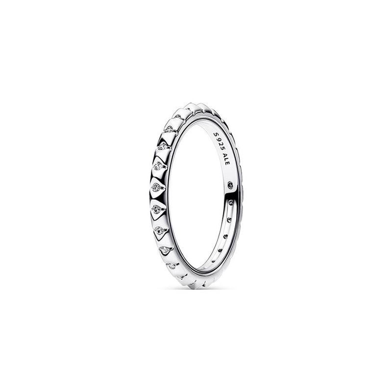 Pandora Me Series Ring Progressive Pave 925 Silver Ring Women’s Silver 192800C01