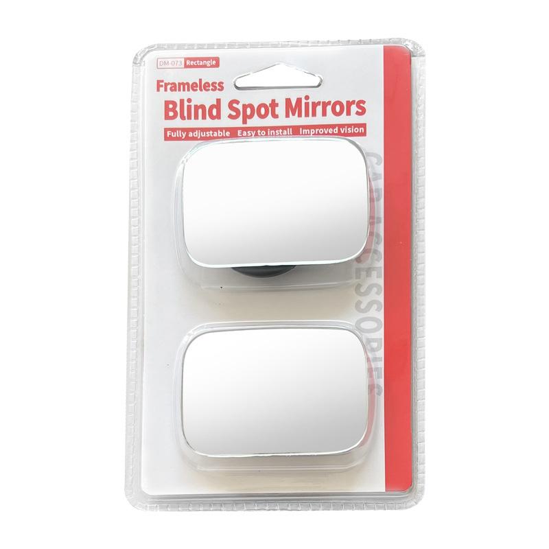 2pcs Car Mirror Wide Angle Car Blind Spot Mirrors Glass Adjustable Auxiliary Rearview Mirrors HD Frameless Small Round Mirror