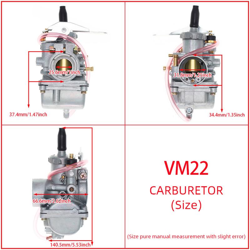 Для квадроцикла, питбайка 100cc 110cc 125cc 130cc - Карбюратор 20 мм - Запчасть послепродажного обслуживания, подходит для Mikuni VM20 с круглым дросселем