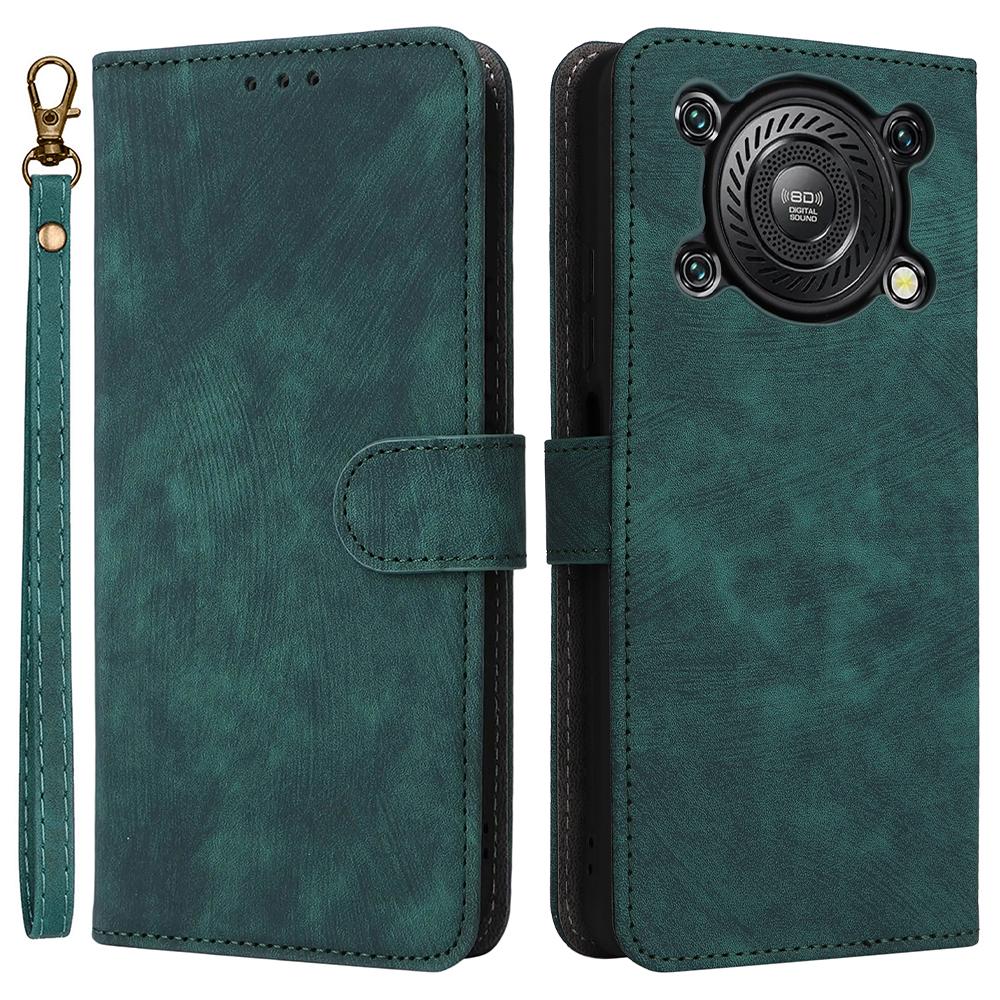 Для Oukitel C60/C60 Pro Чехол-кошелек с блокировкой RFID из ПУ кожи, чехол-подставка для телефона с ремешком