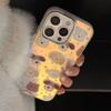Мультяшный щенок Звезды Лазерное покрытие Чехол для телефона для iPhone 17 16 15 14 13 12 Pro Max Plus Ударопрочный Защитный Жесткий чехол