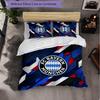 Bayern Munich Pattern 3 Pieces Bedding Set Soft Microfiber Duvet Cover with Pillow Cases for Bedroom