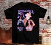 Модная футболка Rihanna For Fan Женская с коротким рукавом Все размеры от S до 5XL Унисекс Футболка
