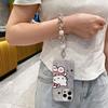 Японские и корейские милые щенки подходят для чехла для телефона Apple 16 из пряжи-перьев iPhone17, акриловый, новый, расписной, мультяшный