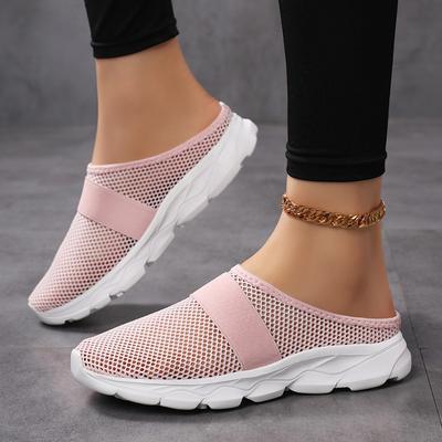 Крутые тапочки женские летние весенние новые повседневные сумка на голову сетка круглый носок танкетка большой размер тапочки