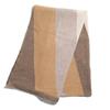 Large Tricolor Cashmere Cashmere Stole Mocha X Beige X [amife Petit] Scarf, 100% (Large, Camel)