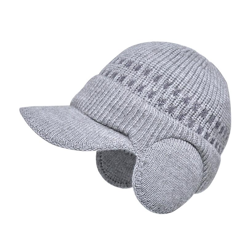 1 шт., вязаная бейсбольная шапка с капюшоном, изоляционная ушанка, теплая мужская повседневная велосипедная шапка с ворсом
