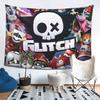 Chibis Murder Drones Uzi Doorman Fuzzy Tapestry Wall Hanging Aesthetic Home Decor Tapestries for Living Room Bedroom