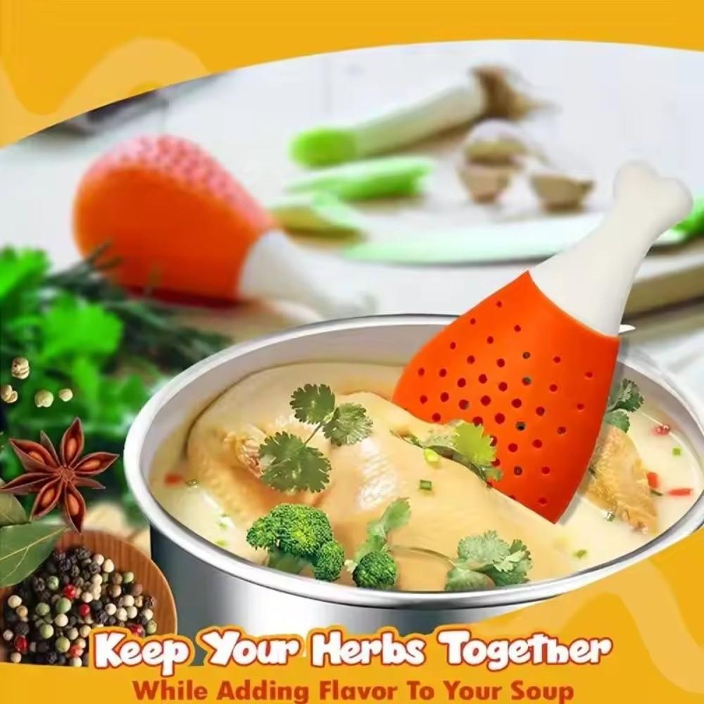 Creative Seasoning Pack Soup Filter Silicone Soup Making Filter  Kitchen Utensil