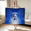 Western Bulldogs Print Flannel Blanket High Quality Warm Comfortable Cover for All Seasons Perfect for Gifts Home Decor