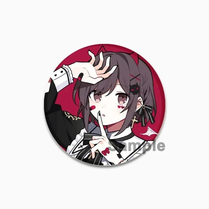 32/44/58 мм Акияма Мизуки мультфильм милые броши ручной работы круглый пластиковый значок аниме ювелирные изделия эмалированные булавки для рюкзака одежда шляпа