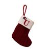 High Quality Christmas Stocking Socks Christmas Tree Decorating Hanging Knitted Knitting Ornament Red Stocking