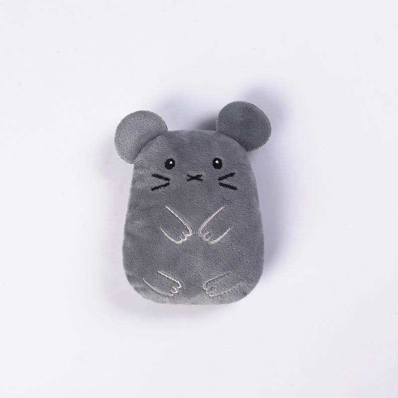Игрушка Кошачья мята Мультяшная в форме животного Звуковая Устойчивая к царапинам Плюшевая Игрушка с ароматом кошачьей мяты