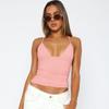 Women's Summer Solid Colour Sexy V-Neck Slim Small Camisole Tank Top