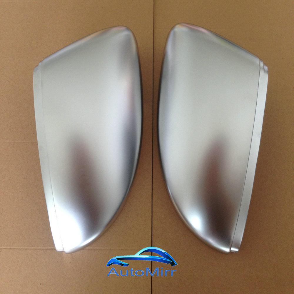 Матовые хромированные накладки на зеркала для VW Passat CC B7 Scirocco Jetta MK6 euro Beetle, боковая крышка, замена 2010 2011 2012 2013