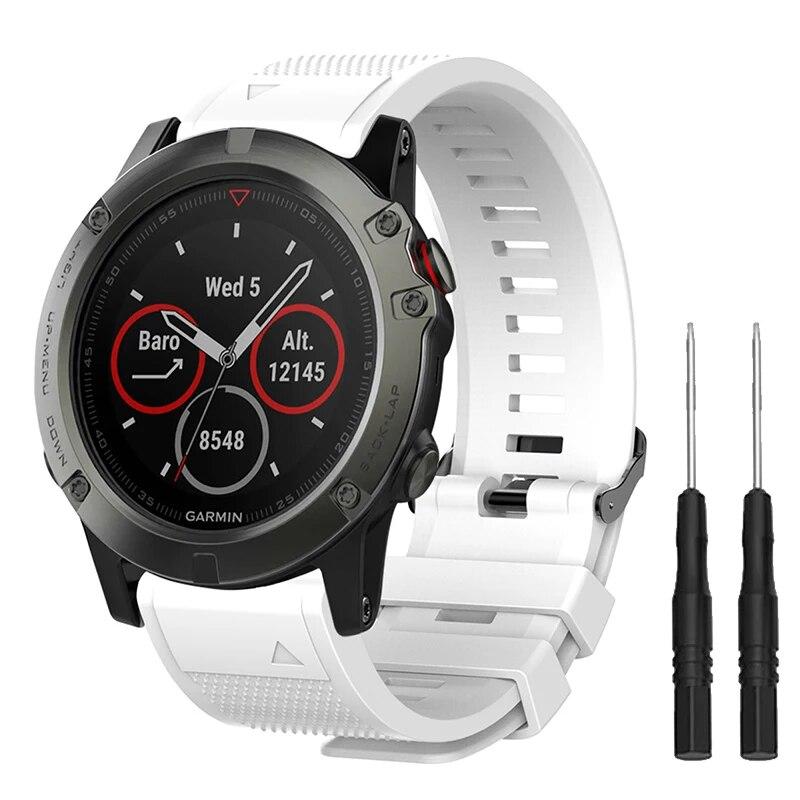Быстросъемный ремешок для Garmin Fenix ​​3 5 5X 5S Plus 6 6X 6S Pro 7 7S 7X 945, ремешок для умных часов 26, 22, 20 мм, силиконовый браслет