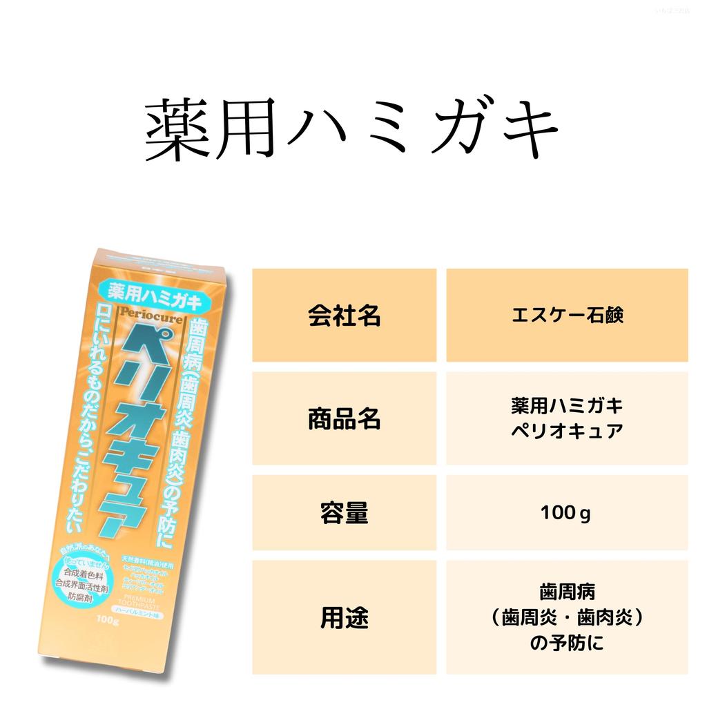 SK Soap Medicated Toothpaste Periocure Toothpaste Periodontal Disease 100g [x4]