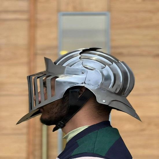 Alva Knight Helmet Dark Souls Inspired 18G Steel Medieval LARP Cosplay Armor