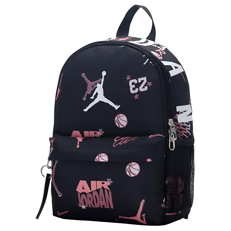 New Jordan Polyester Backpack Trumpets Unisex Black JD2443016TD-001