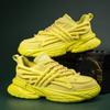 Модные новые модные желтые повседневные кроссовки мужские дизайнерские кроссовки на платформе мужские уличные хип-хоп туфли мужские спортивные кроссовки для бега tenis masculino