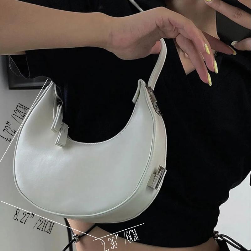 Роскошные дизайнерские сумки на плечо для женщин, сумка-хобо в форме полумесяца, женская модная брендовая сумка подмышками, маленькая сумка-клатч из искусственной кожи, кошелек