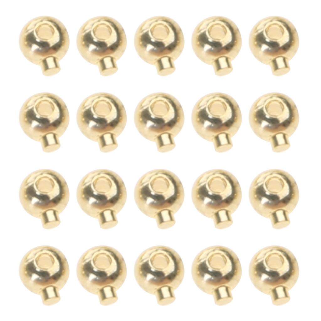 Упаковка из 20 прочных фиксирующих застежек из нержавеющей стали, стопорных бусин-разделителей, долговечных для самостоятельного изготовления ювелирных изделий