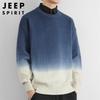 JEEP SPIRIT Men's Faux Two-Piece Knit Sweater