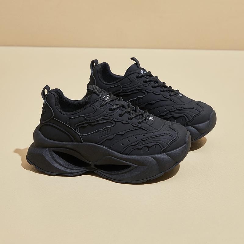 Женские повседневные туфли Dad Shoes на толстой платформе, нескользящие, со шнуровкой, легкие, удобные, дышащие, для ходьбы на открытом воздухе, теннисные кроссовки