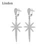 Lindon Women's Zircon Copper Alloy Earrings - Wedding Party Gift Pendant Earrings