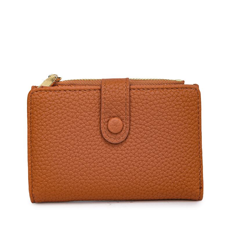 Новый женский короткий кошелек женский личи узор модная визитница модный ID-холдер тренд