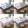 Thickend Purecolor Waterproof Non-washable PVC Tablecloth Table Mat Rectangular Tablecloth Home Decor