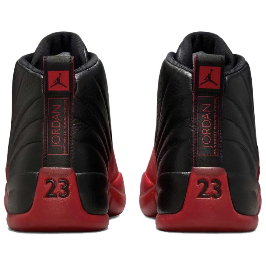 Кроссовки Air Jordan 12 Retro Flu Game 2025 Unisex Black Varsity-Red CT8013-002