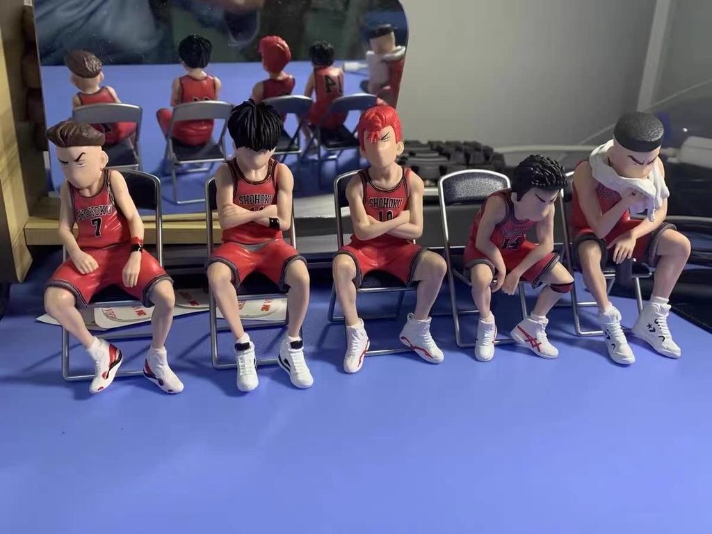 Hanamichi Sakuragi Ryota Miyagi Mitsui Hisashi Rukawa Kaede Фигурка Модель Игрушки Аниме Фигурка Полная фигурка 5 шт. 7-8 см Slam Dunk Kaede Rukawa