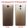 Назад для Huawei Y7 2017 Y7 Prime 2017 металлический корпус задней двери с аккумулятором и объективом камеры + боковая сторона