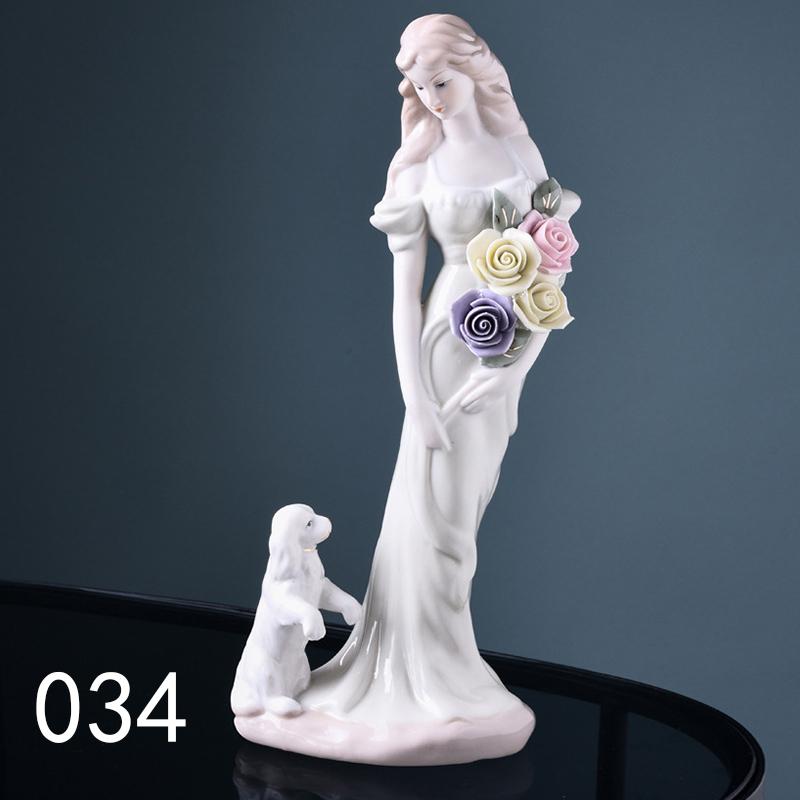 Керамические фигурки богини для девочек и леди, свадебное украшение для стола, фарфоровая статуя богини