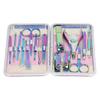 16Pcs Manicure Set High Sharpness Stainless Steel Color Coating Multifunction Nail Clipper Set for