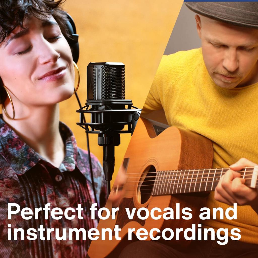 LEWITT LCT 440 PURE Condenser Microphone Large Diaphragm Unidirectional Vocal Instrument Recording Distribution Pop Filter Included