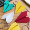 Durable Key Ring Plastic Paper Airplane Keychain, Multi-color Plane Car Lightweight Keychain Ring, Decorative Accessories for Handbags Backpacks