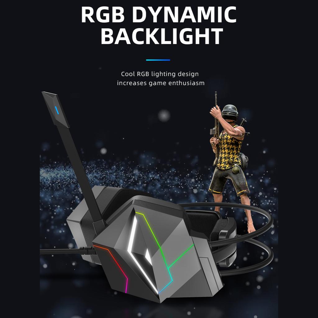 TAIOU USB Wired Gaming Headset Virtual 7.1 Surround Sound E-Sports Earphone Over Ear Headphones