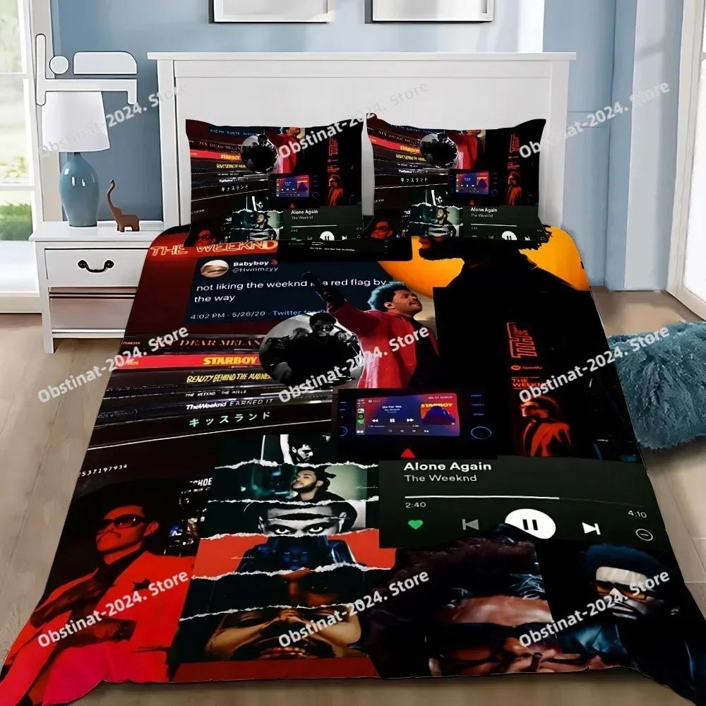 Пододеяльник Наволочка Комплект Постельного Белья Взрослый Мальчик The W-Weeknd XO Девочка Украшение Спальни Детский Подарок Односпальный Двуспальный Большой Размер
