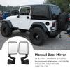 and side mirrors for OE 105495870 manual folding rearview mirrors for TJ manual mirrors Driver's passenger's Wrangler, 67123792, non-heated 1997-2002