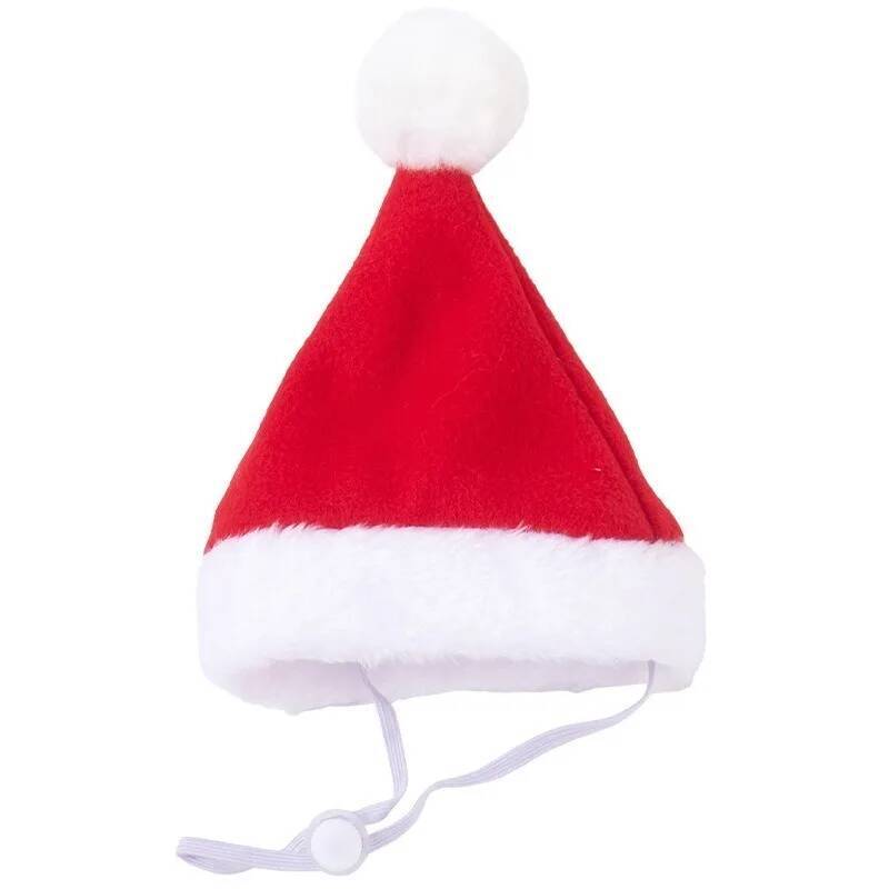 Костюм кошки на Рождество Санта Косплей Смешной Преображенный Кот Собака Домашний питомец Рождественская накидка Зимняя нарядная одежда Красный шарф Плащ Реквизит Декор