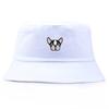 Cute Puppy Embroidered Fisherman Bucket Hats Spring Summer Personality Basin Dog Hat Outdoor Travel Fashion Sunshade Beach Hats