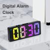 Digital Alarm Clock with Temperature Humidity Sensor Brightness Adjustment Battery Powered Bedroom Large LED Display Alarm Clock