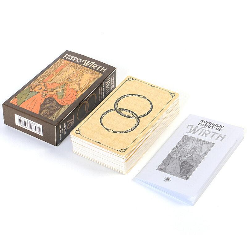 Symbolic Tarot of Wirth | Card with Paper Guide Book | Standard Big Size 12x7cm | 78 Sheets Tarot Cards and Guidebook