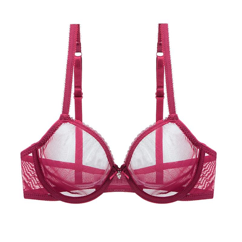 Varsbaby Прозрачный Ультратонкий Сетчатый Бюстгальтер Пуш-Ап - Сексуальное, Дышащее Женское Белье