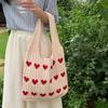 Вязаная сумка, плетеная сумка Love Bag, женская сумка премиум-класса из нежной шерсти, сумка через плечо