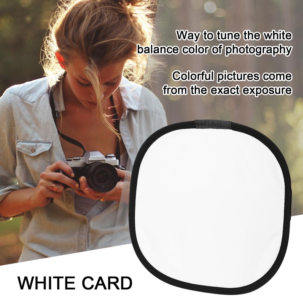 300mm Portable Photography Reflector Gray and White Balance Card Photographic White Balance Focus Board Photography